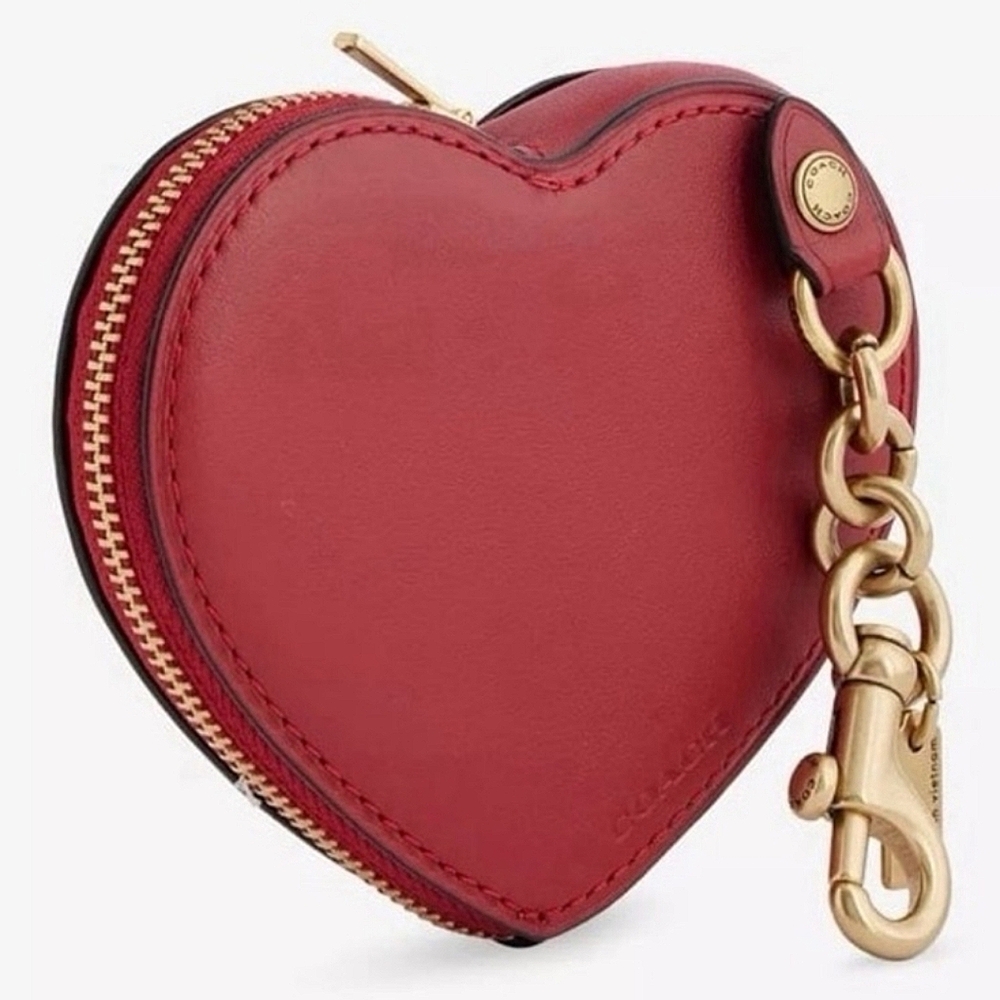 ❤️ COACH Heart Coin Purse Limited Edition NWT - Picture 2 of 13